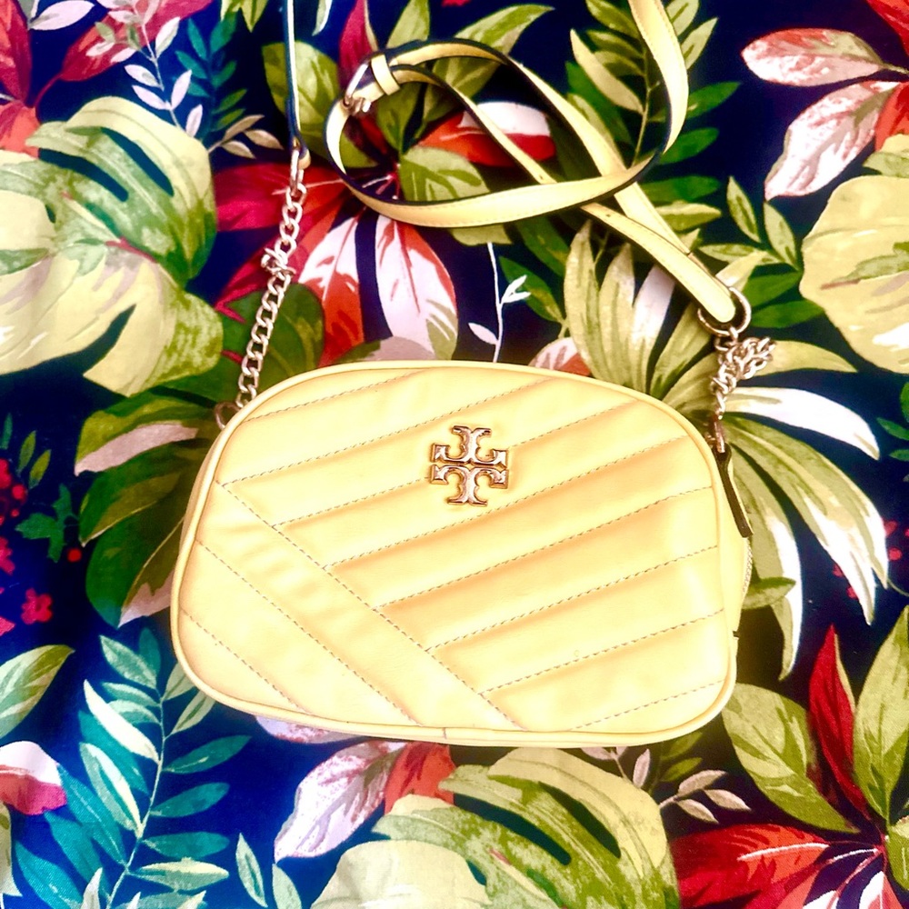 Lemon Quilted Crossbody Bag